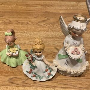 3 Charming Ceramic Figurines